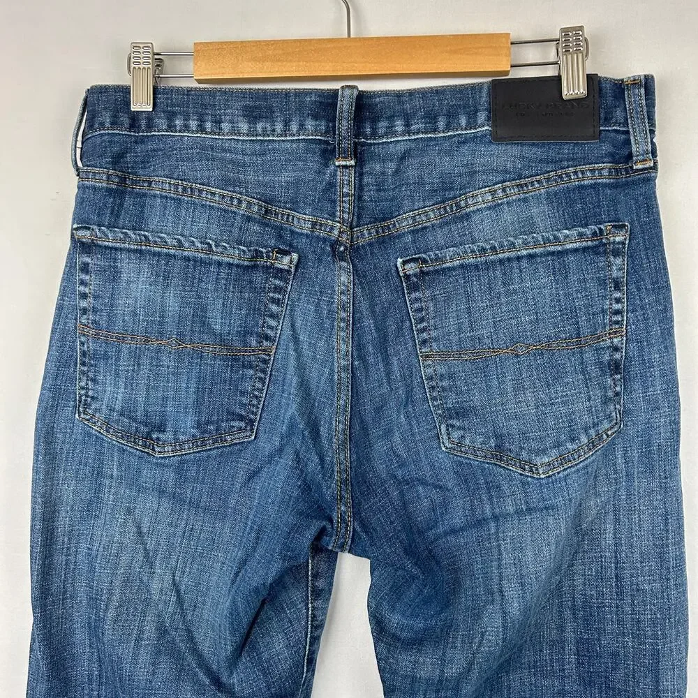 Lucky Brand 181 Relaxed Blue Denim Stretch Jeans Men's Size 32x34